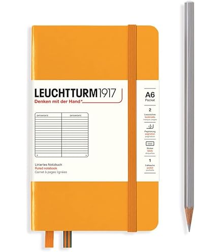 A6ページ Amazon | ロイヒトトゥルム ノート A6 横罫 ストーンブルー